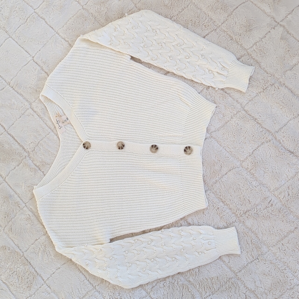 Jessica Simpson knit sweater with pearls